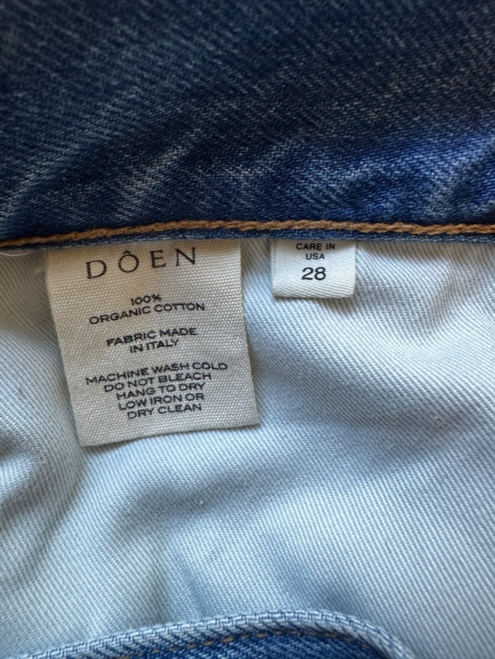 DÔEN Laurent Jean Organic Cotton High Rise Jeans 28 - Picture 5 of 5